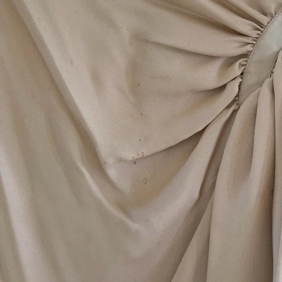 Valentino Beige Asymmetrical Draped Ruffle Skirt - Picture 2 of 12